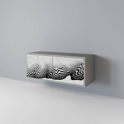 MONOCHROME MIRAGE Mobile TV Compatto a 2 Ante