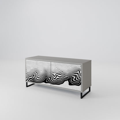 MONOCHROME MIRAGE Mobile TV Compatto a 2 Ante