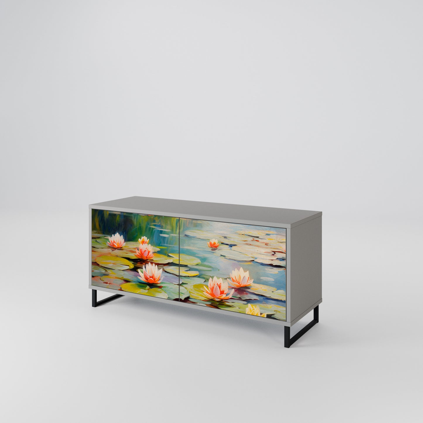 BLOOMING WATERS Mobile TV Compatto a 2 Ante