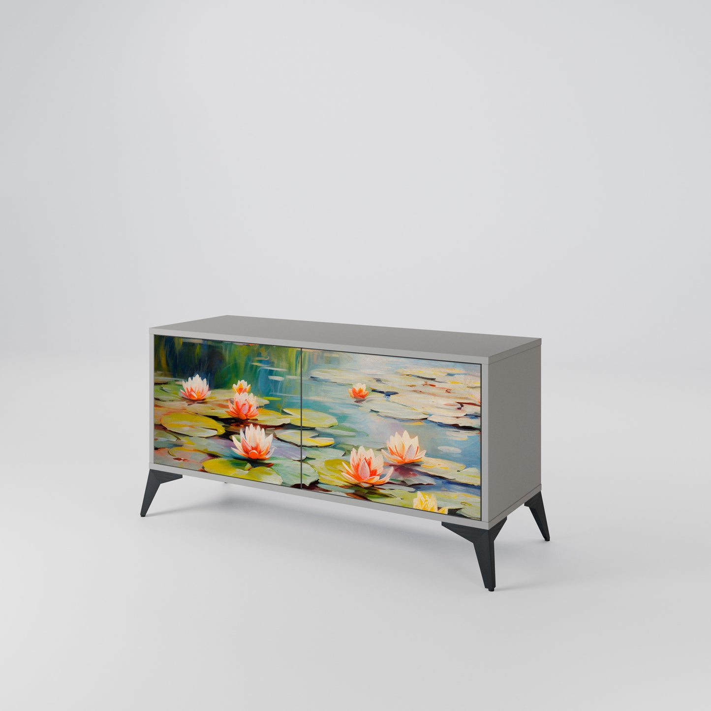 BLOOMING WATERS Mobile TV Compatto a 2 Ante