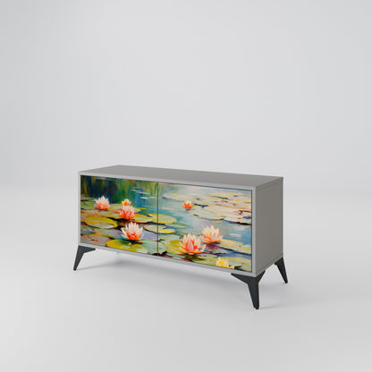 BLOOMING WATERS Mobile TV Compatto a 2 Ante