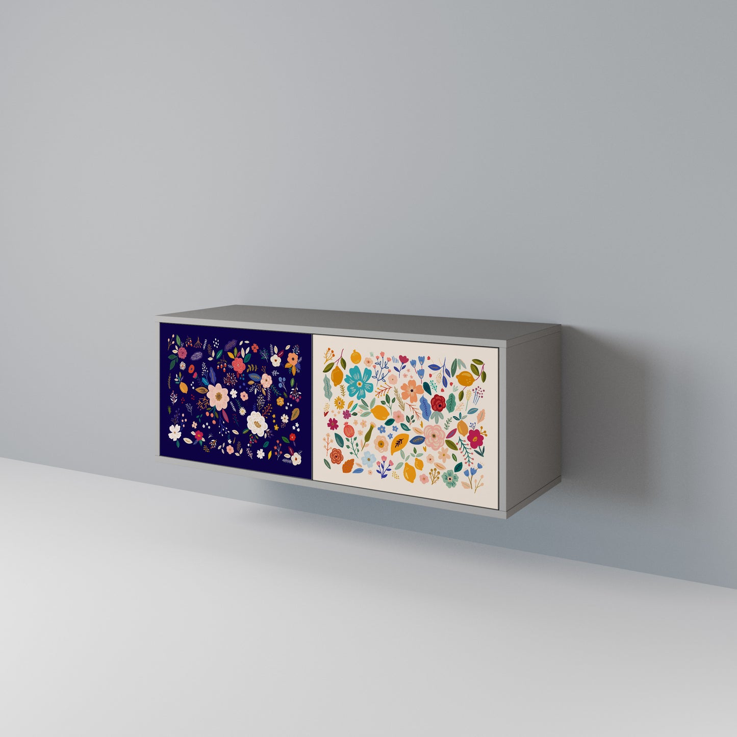FLORAL COMBINATION Mobile TV Compatto a 2 Ante