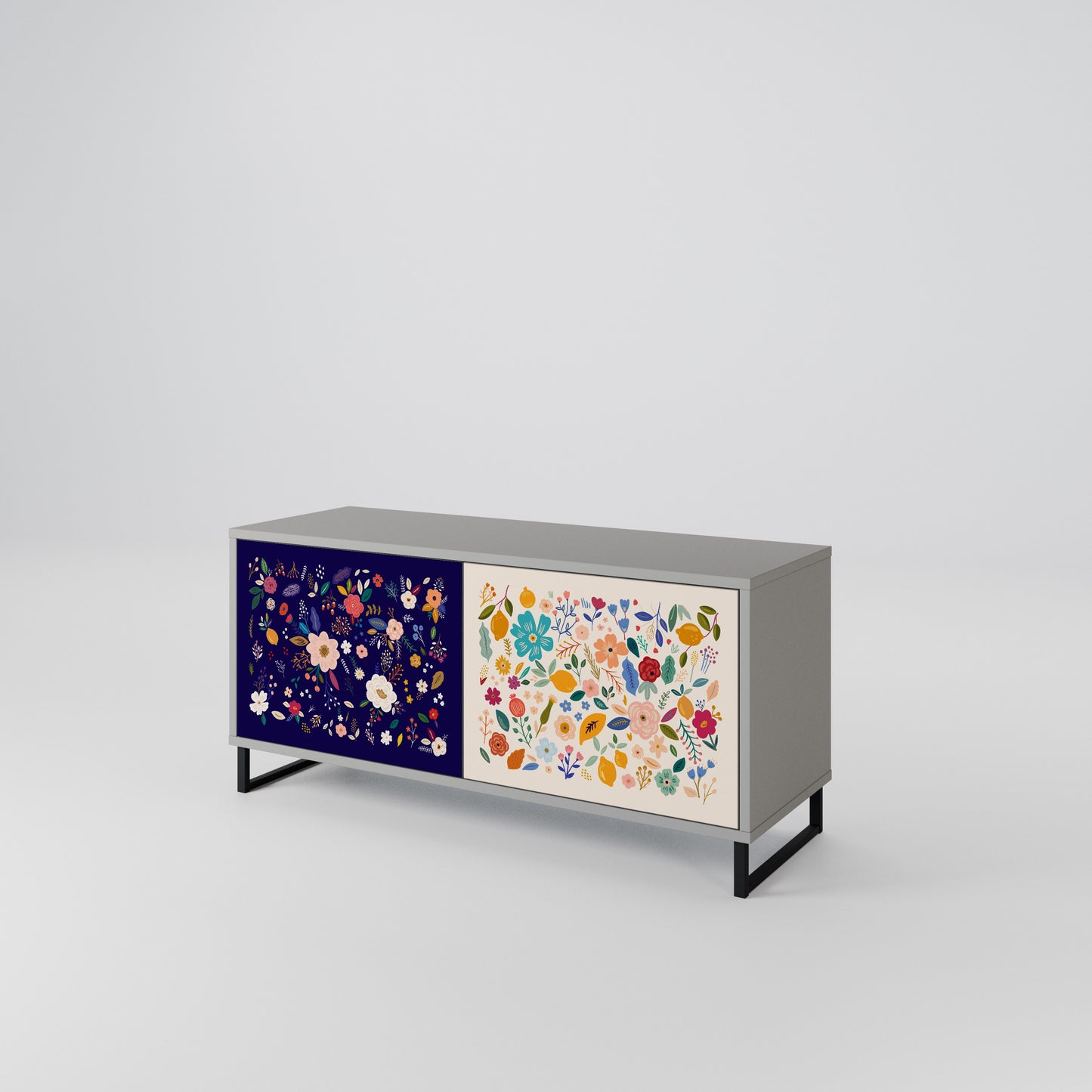 FLORAL COMBINATION Mobile TV Compatto a 2 Ante