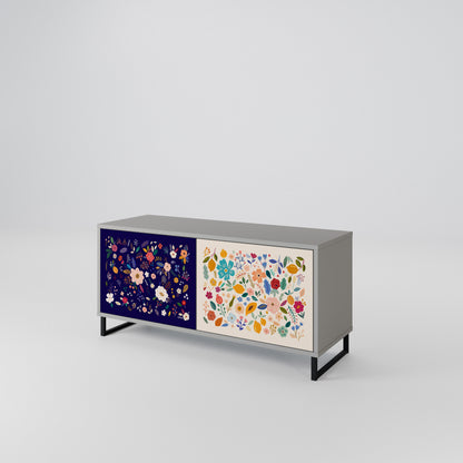FLORAL COMBINATION Mobile TV Compatto a 2 Ante