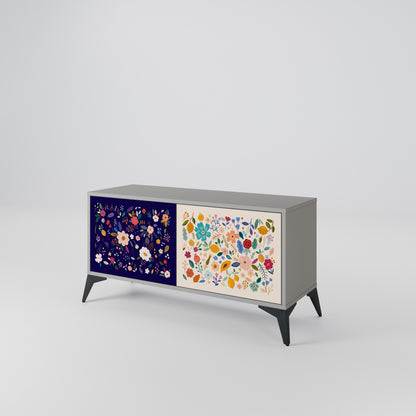 FLORAL COMBINATION Mobile TV Compatto a 2 Ante