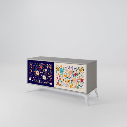 FLORAL COMBINATION Mobile TV Compatto a 2 Ante