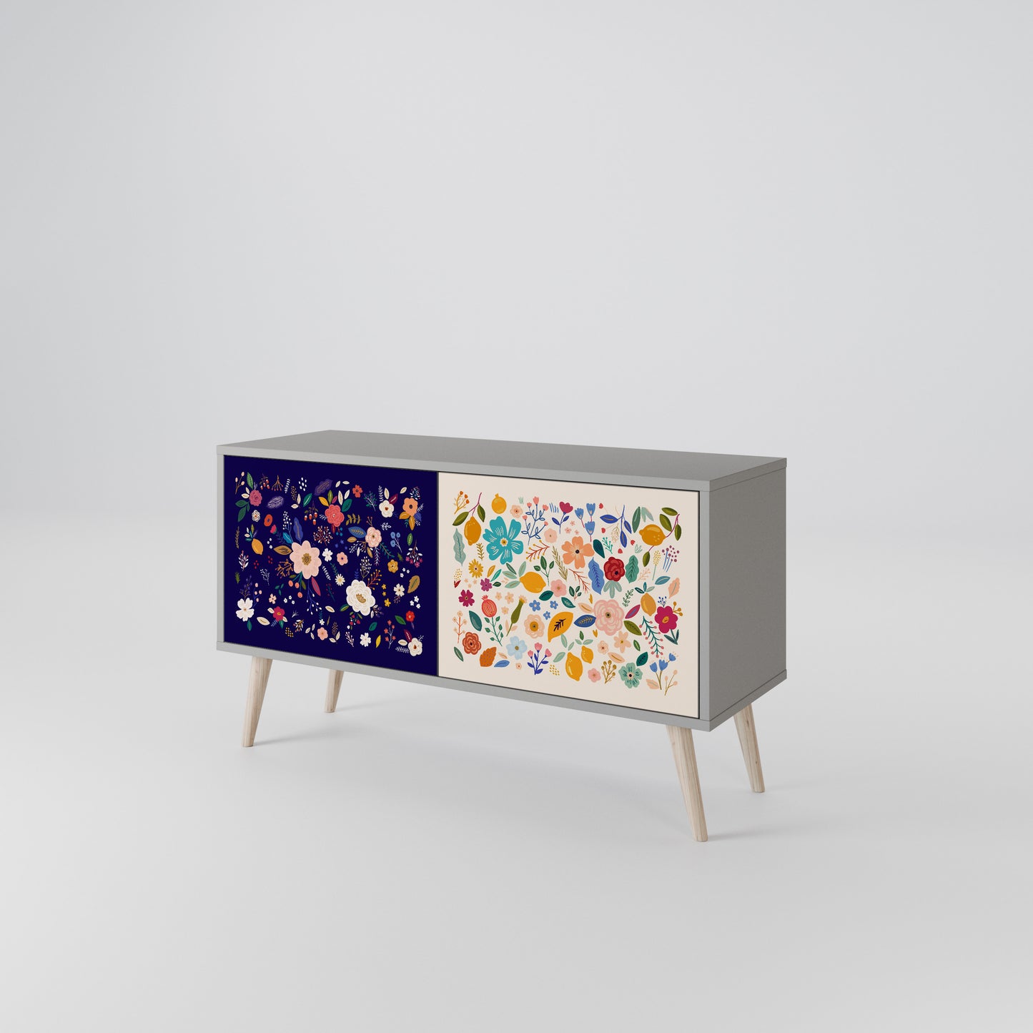 FLORAL COMBINATION Mobile TV Compatto a 2 Ante