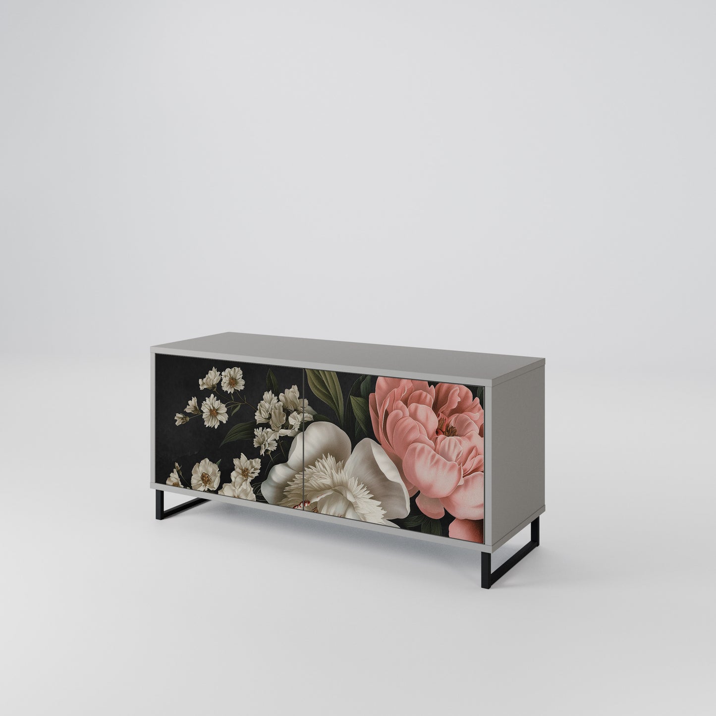 LUSH ELEGANCE Compact 2-Door TV Cabinet