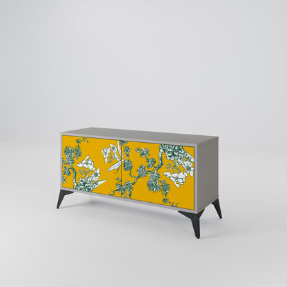 YELLOW CHINOISERIE Mobile TV Compatto a 2 Ante