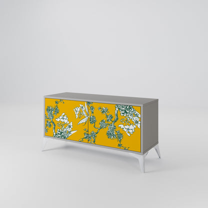 YELLOW CHINOISERIE Mobile TV Compatto a 2 Ante