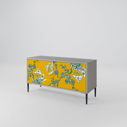 YELLOW CHINOISERIE Mobile TV Compatto a 2 Ante