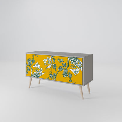 YELLOW CHINOISERIE Mobile TV Compatto a 2 Ante
