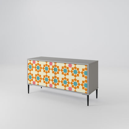 FLORAL DECOR Mobile TV Compatto a 2 Ante