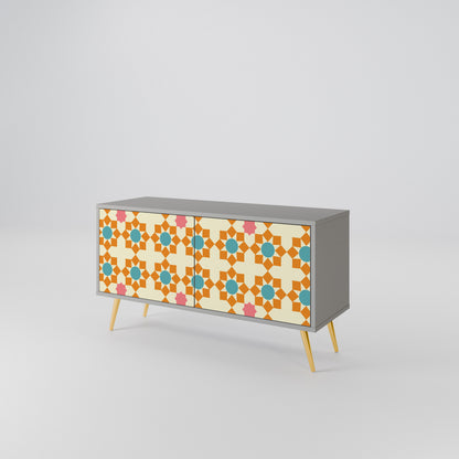 FLORAL DECOR Mobile TV Compatto a 2 Ante