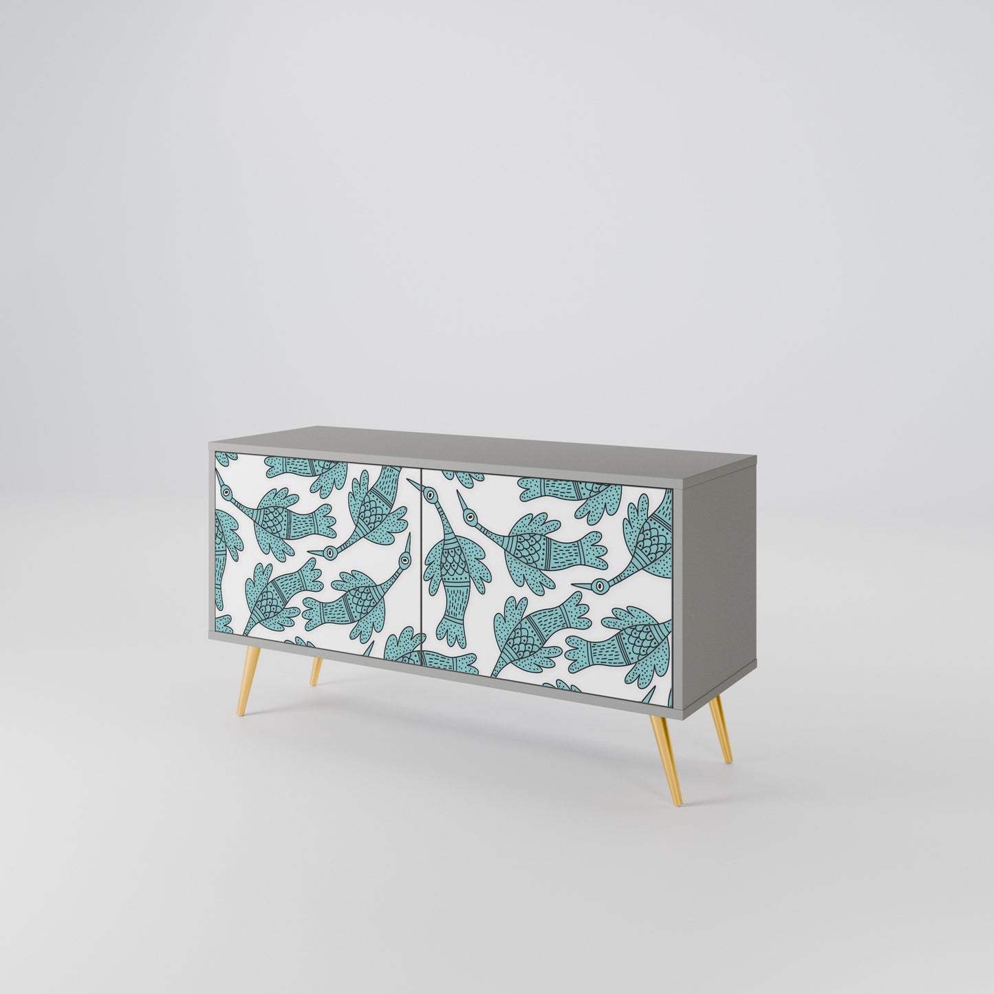 WATERSPOUT SONGIBIRD Compact 2-Door TV Cabinet