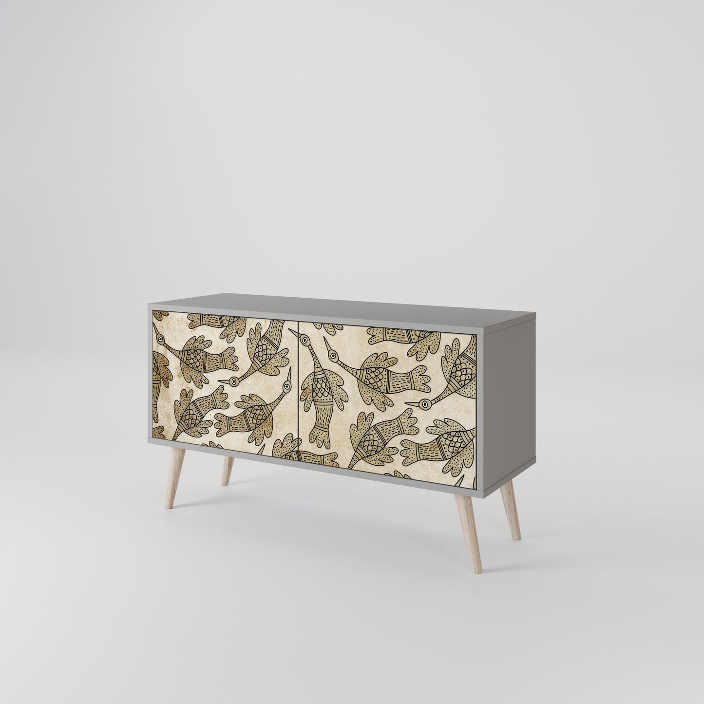 ALMONDINE SONGBIRD Compact 2-Door TV Cabinet