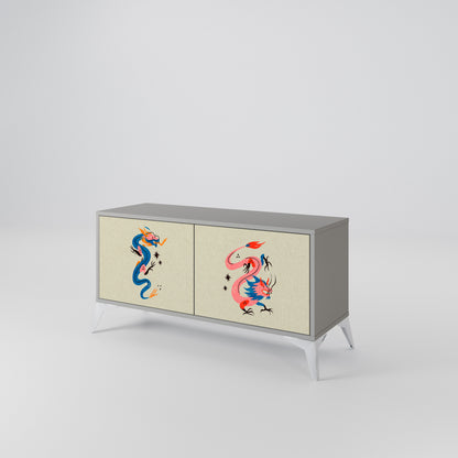 MYTHOLOGICAL CREATURES Mobile TV Compatto a 2 Ante