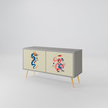 MYTHOLOGICAL CREATURES Mobile TV Compatto a 2 Ante