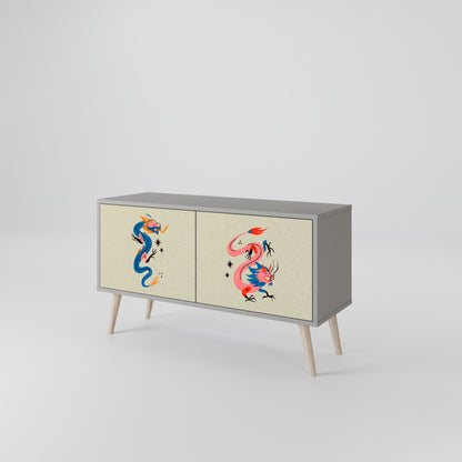 MYTHOLOGICAL CREATURES Mobile TV Compatto a 2 Ante
