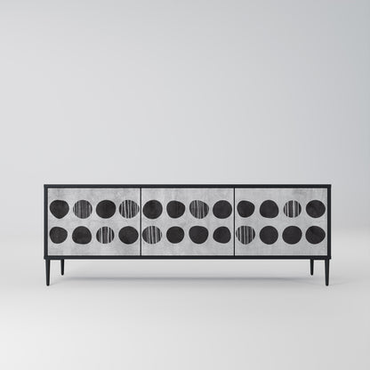 Mobile TV GHOSTLY GRADIENTS a 3 ante con finitura nera