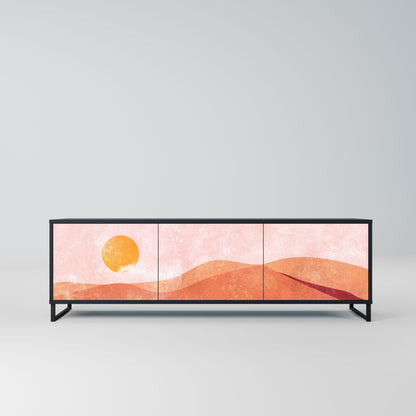 Mobile TV LUMINOUS SUNLIGHT a 3 ante con finitura nera