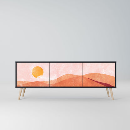 Mobile TV LUMINOUS SUNLIGHT a 3 ante con finitura nera