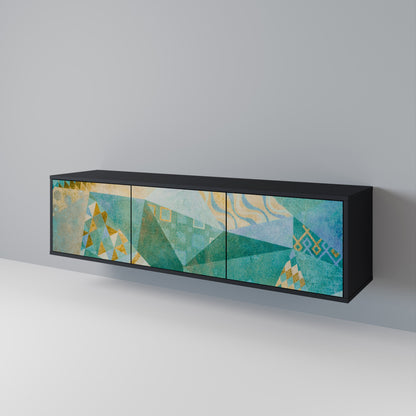 Mobile TV SPECTRUM SPLENDOR a 3 ante con finitura nera
