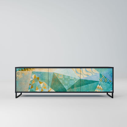 Mobile TV SPECTRUM SPLENDOR a 3 ante con finitura nera