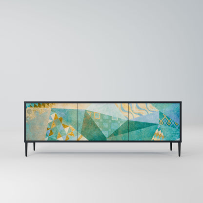 Mobile TV SPECTRUM SPLENDOR a 3 ante con finitura nera