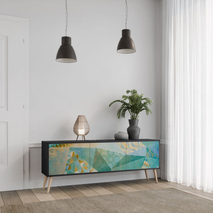 Mobile TV SPECTRUM SPLENDOR a 3 ante con finitura nera