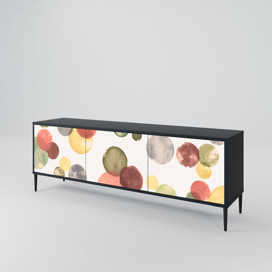 FLEETING HAPPINESS Mobile TV a 3 ante con finitura nera