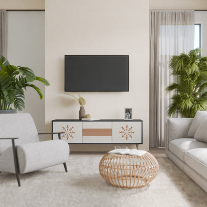 Mobile TV DAILY HARMONY a 3 ante con finitura nera