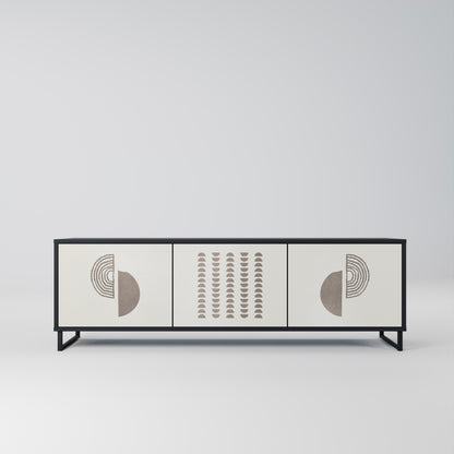 Mobile TV HARMONY ESSENCE a 3 ante in finitura nera