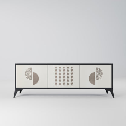 Mobile TV HARMONY ESSENCE a 3 ante in finitura nera