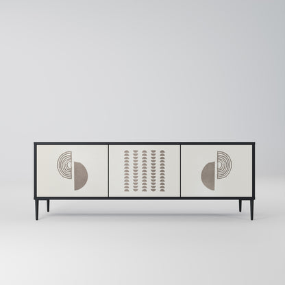 Mobile TV HARMONY ESSENCE a 3 ante in finitura nera