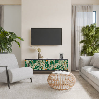 VERDANT PLEASURES Mobile TV a 3 ante con finitura nera