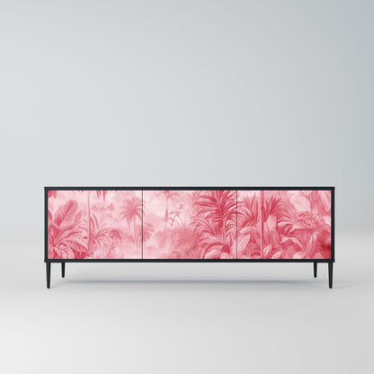 SWEET TROPICS 3-Door TV Stand in Black Finish
