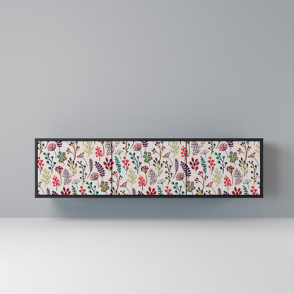 Mobile TV AUTUMN SUNDRIES a 3 ante con finitura nera
