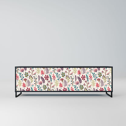 Mobile TV AUTUMN SUNDRIES a 3 ante con finitura nera