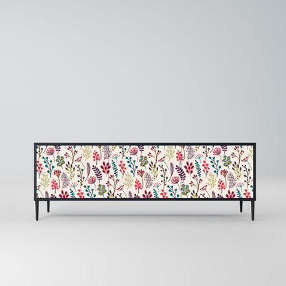 Mobile TV AUTUMN SUNDRIES a 3 ante con finitura nera