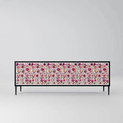 PETAL GARDEN Mobile TV a 3 Ante in Finitura Nera