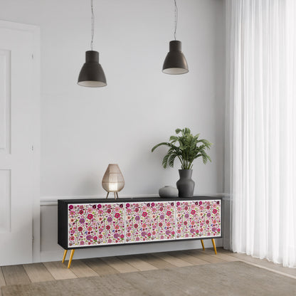 PETAL GARDEN Mobile TV a 3 Ante in Finitura Nera