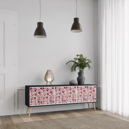 PETAL GARDEN Mobile TV a 3 Ante in Finitura Nera
