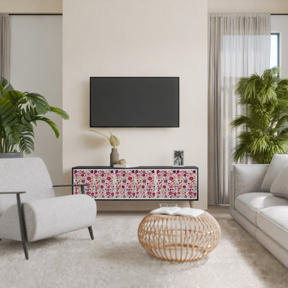 PETAL GARDEN Mobile TV a 3 Ante in Finitura Nera