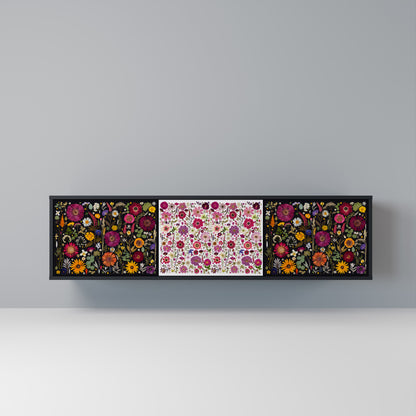 DAYNITE GARDEN Mobile TV a 3 Ante in Finitura Nera