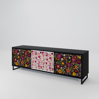 DAYNITE GARDEN Mobile TV a 3 Ante in Finitura Nera