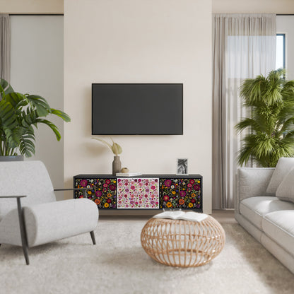 DAYNITE GARDEN Mobile TV a 3 Ante in Finitura Nera