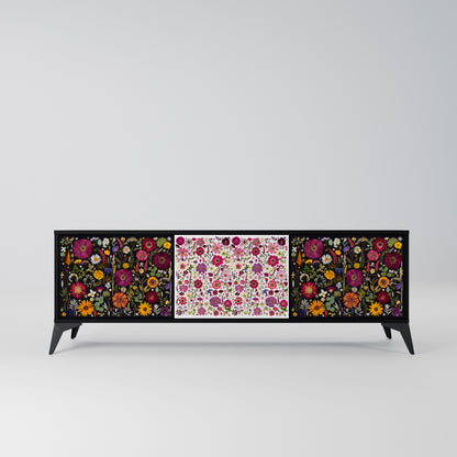 DAYNITE GARDEN Mobile TV a 3 Ante in Finitura Nera