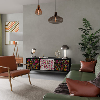 DAYNITE GARDEN Mobile TV a 3 Ante in Finitura Nera