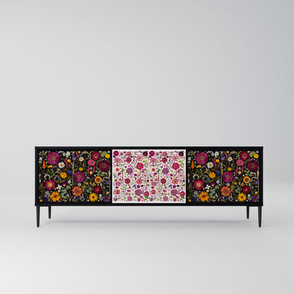 DAYNITE GARDEN Mobile TV a 3 Ante in Finitura Nera